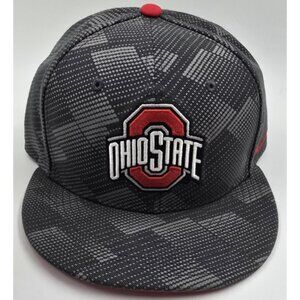 Ohio State Buckeyes NCAA Nike True Swoosh Gray/Red Adjustable Snapback Hat Cap